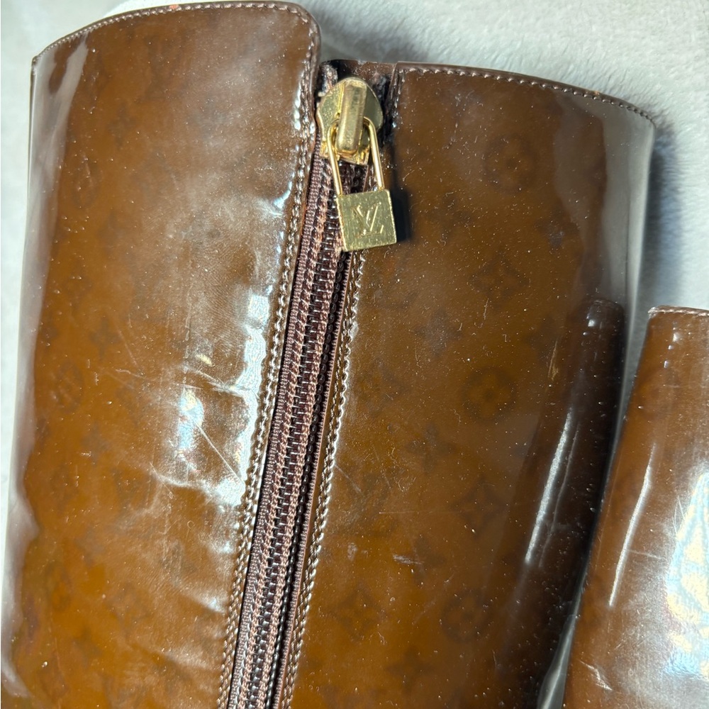 Louis Vuitton Patent Leather Boots - Picture 4 of 5